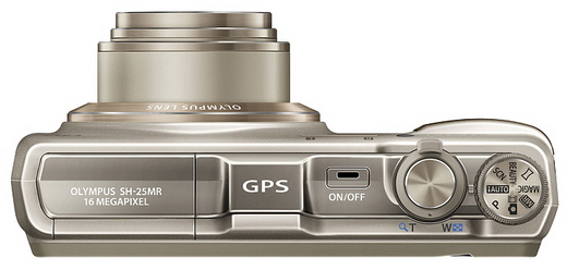 Ultrazoom Olympus SH-25MR s GPS modulem