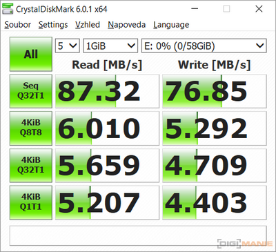 Kingston React SDXC 64GB CrystalDiskMark RDF8