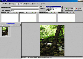 Software pro správu fotografií - Family View