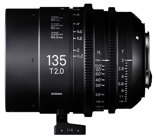 Sigma uvádí video objektivy 14mm T2 a 135mm T2