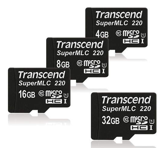 Transcend SuperMLC microSDHC paměťové karty s vysokou výdrží