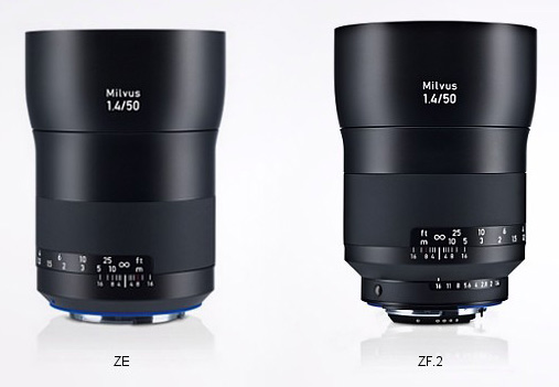 Světelné objektivy ZEISS Milvus 1.4/50 a 1.4/85