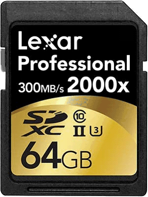 Extrémně rychlé karty Lexar Professional SDXC 2000× a 1000× UHS-II