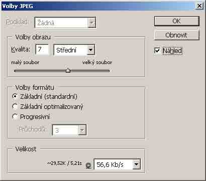 Formáty pro ukládání fotografií - 3.díl: jpeg