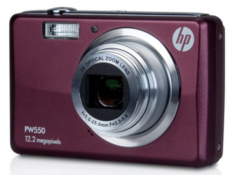 Kompaktní HP PW550 s 5× zoomem