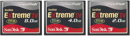 SanDisk Extreme IV CompactFlash: Zápis 40 MB za vteřinu!