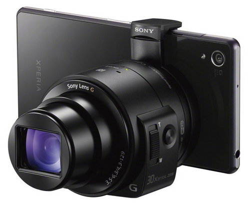 Modul Sony QX1 s APS-C senzorem a QX30 s 30× zoomem
