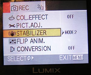Lumix DMC-FZ20: Motor z Venuše