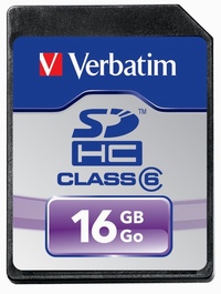 Verbatim představuje Class 6 SDHC paměťovou kartu s kapacitou 16 GB