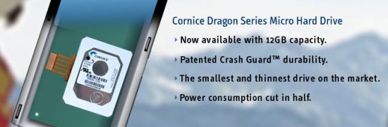 Nejtenčí 12GB Micro hard drive Cornice