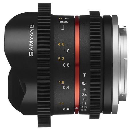 Objektiv Samyang 8mm T3.1 Fisheye pro video