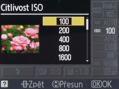 Nikon D3100: základ nabídky DSLR