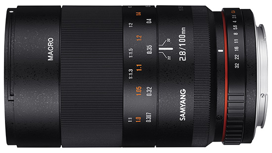 Samyang uvedl objektiv 100mm F2.8 ED UMC Macro