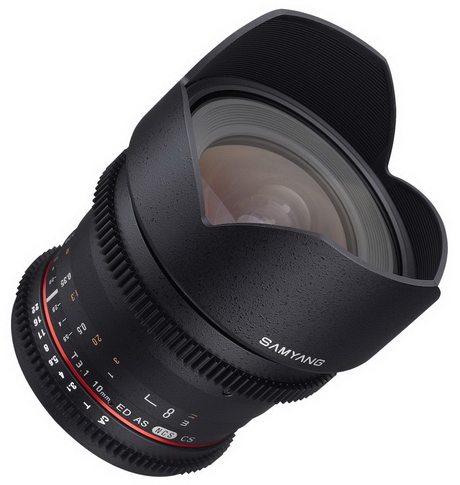 Video objektivy Samyang 12mm T2.2, 10mm T3.1 a 7,5mm T3.8