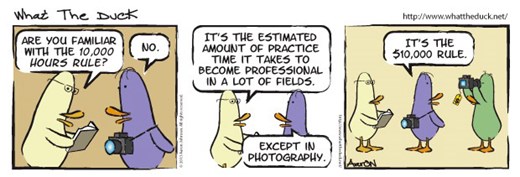 Nadšený fotograf na reklamním fotokurzu