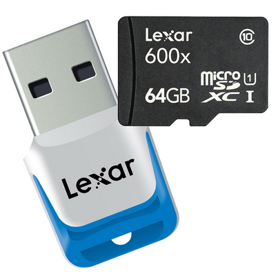 Lexar microSDXC 600× karta s kapacitou 64 GB