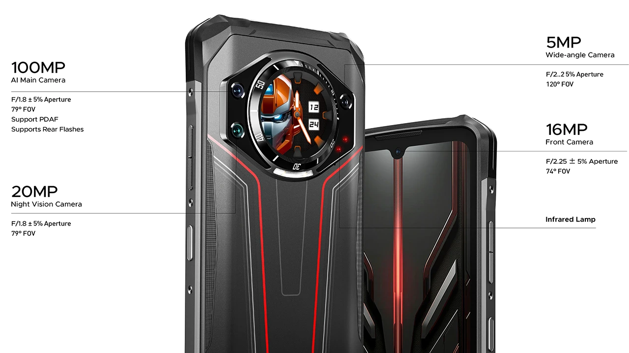 Smartphone Doogee S119 přináší 108MPx fotoaparát a 10200mAh baterii