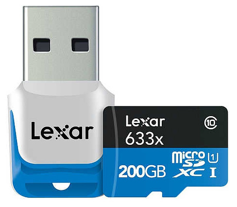 Paměťová karta Lexar microSDXC 633× s 200 GB
