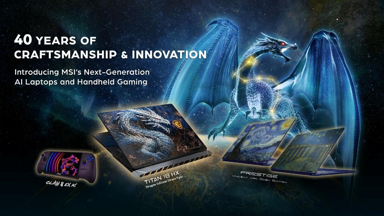 Společnost MSI představuje na veletrhu COMPUTEX 2026 revoluční AI notebooky a nový herní handheld