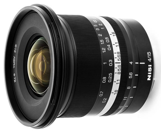 NiSi uvedlo širokoúhlý objektiv 15mm F4.0 pro full frame CSC