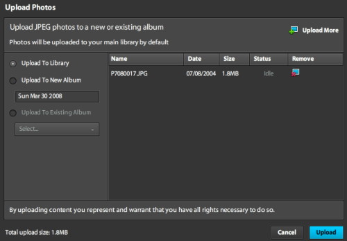 Adobe Photoshop Express Beta: Sdílení a editace