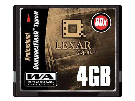 Lexar nabízí CF karty s 80násobnou rychlostí