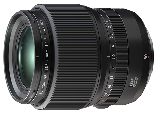 Světelný středoformátový objektiv Fujinon GF 80mm F1.7