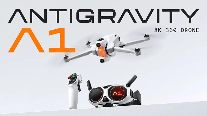 Insta360 uvádí 8K 360° dron Antigravity A1. Vejde se do 250 gramů