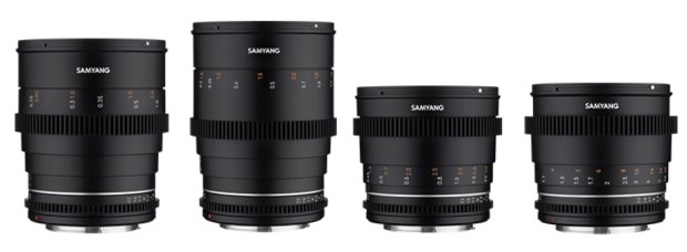 Samyang představil 4 video objektivy se světelností T1.5