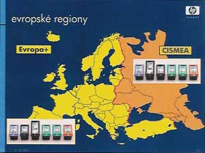 Generace II aneb inkoust podle regionů