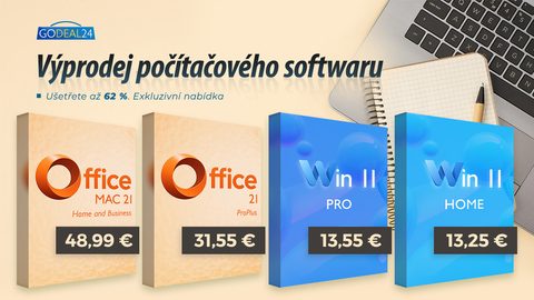 Licenční klíč k Office 2021 Pro za 31,55 € a licenční klíč k Windows 11 Pro za 13,55 €! Zaplaťte jednou a získejte přístup navždy