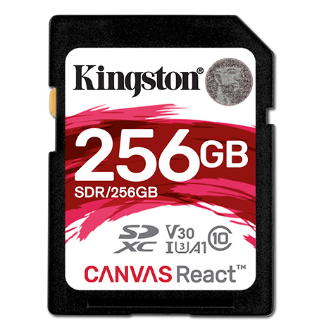 Kingston uvedl 256GB microSDXC kartu Canvas React