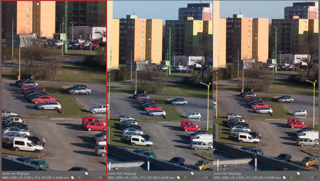 Srovnání po 6 letech, APS Samsung 14,6 MPx vs 28 MPx
