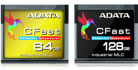 Adata uvedla CFast 2.0 paměťové karty pro průmysl