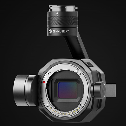 DJI Zenmuse X7 pro drony má APS-C čip a 6K CinemaDNG