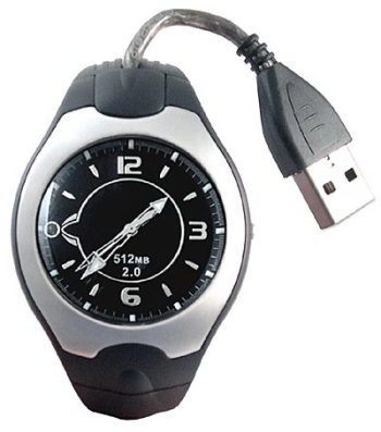 Hodinky s vodotryskem dat a kudla s USB
