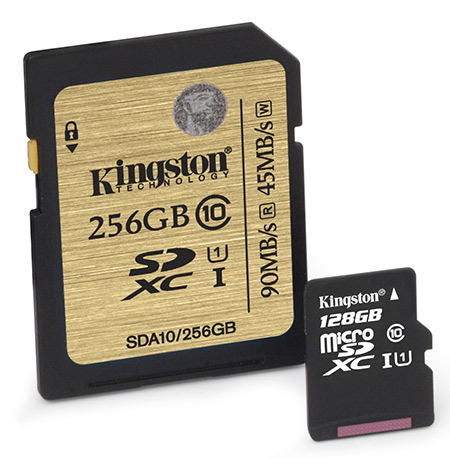 Kingston navyšuje kapacitu SDXC UHS-I karet na 256 GB