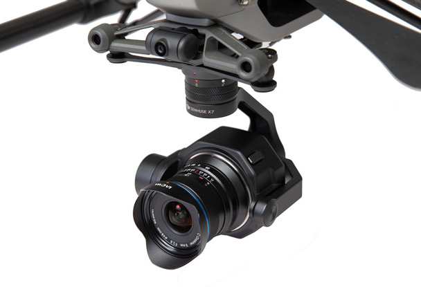Širokáč Laowa 9mm f/2.8 Zero-D i pro drony DJI