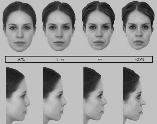 Tváře s různým stupněm průměrnosti