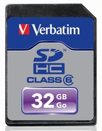 Verbatim uvádí novou 32GB kartu SDHC třídy 6
