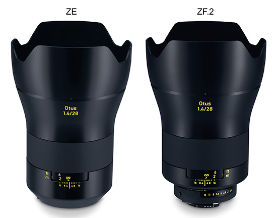 Širokoúhlý vysoce světelný objektiv ZEISS Otus 1.4/28