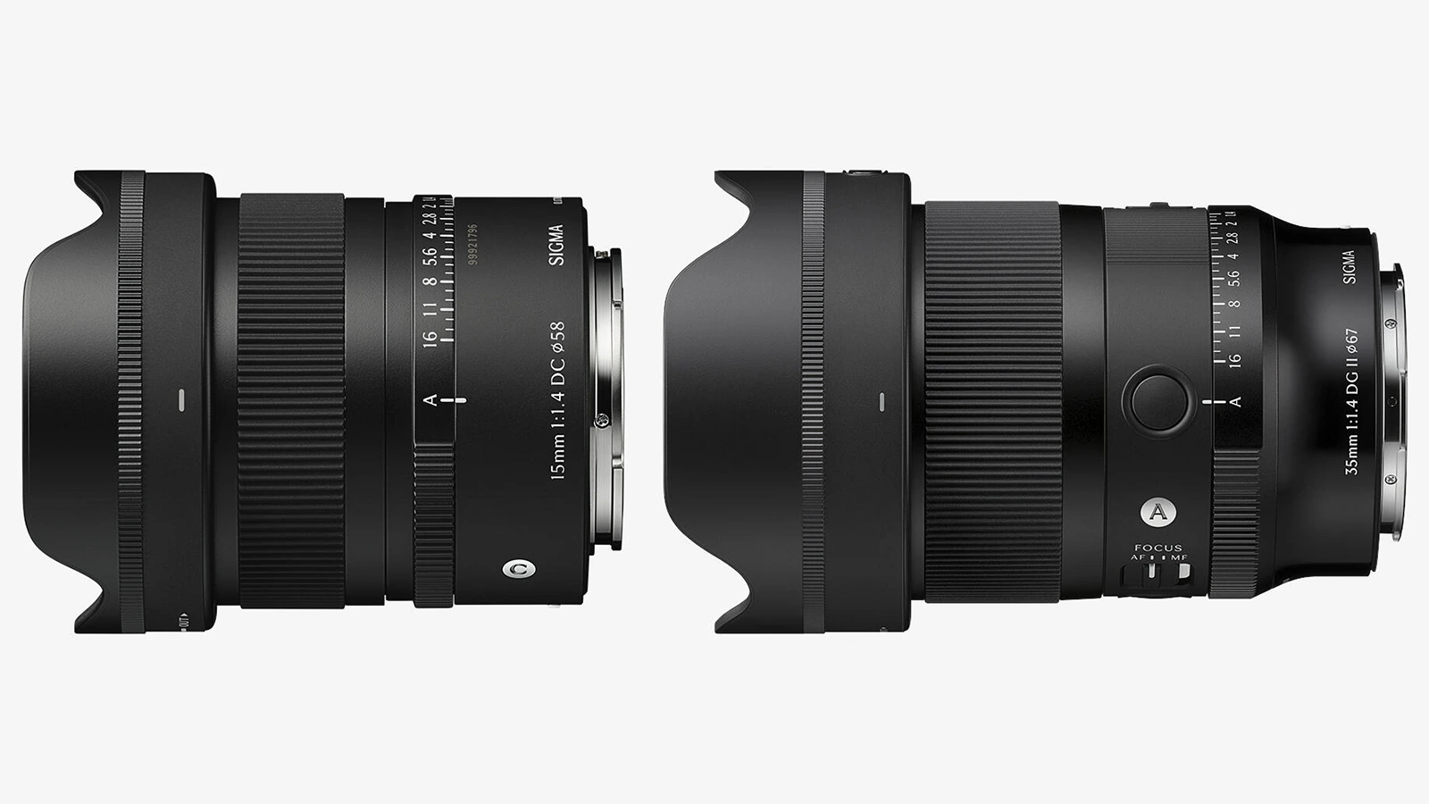 Sigma 15mm F1.4 DC a 35mm F1.4