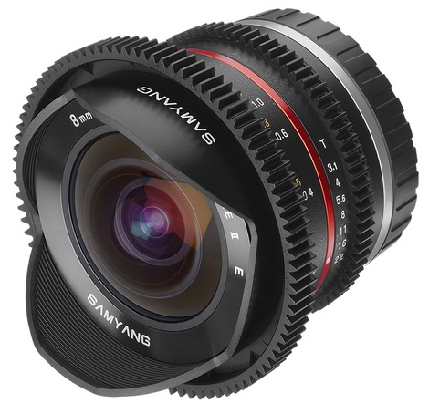 Objektiv Samyang 8mm T3.1 Fisheye pro video