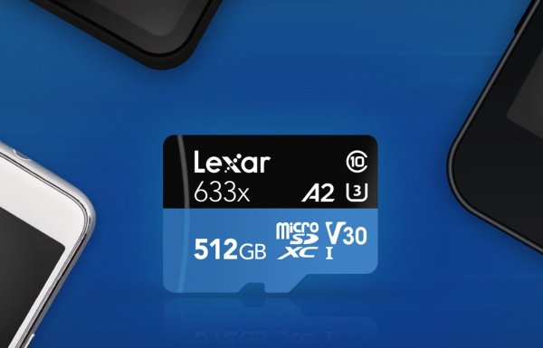 Lexar uvedl 512GB microSDXC A2 633× kartu
