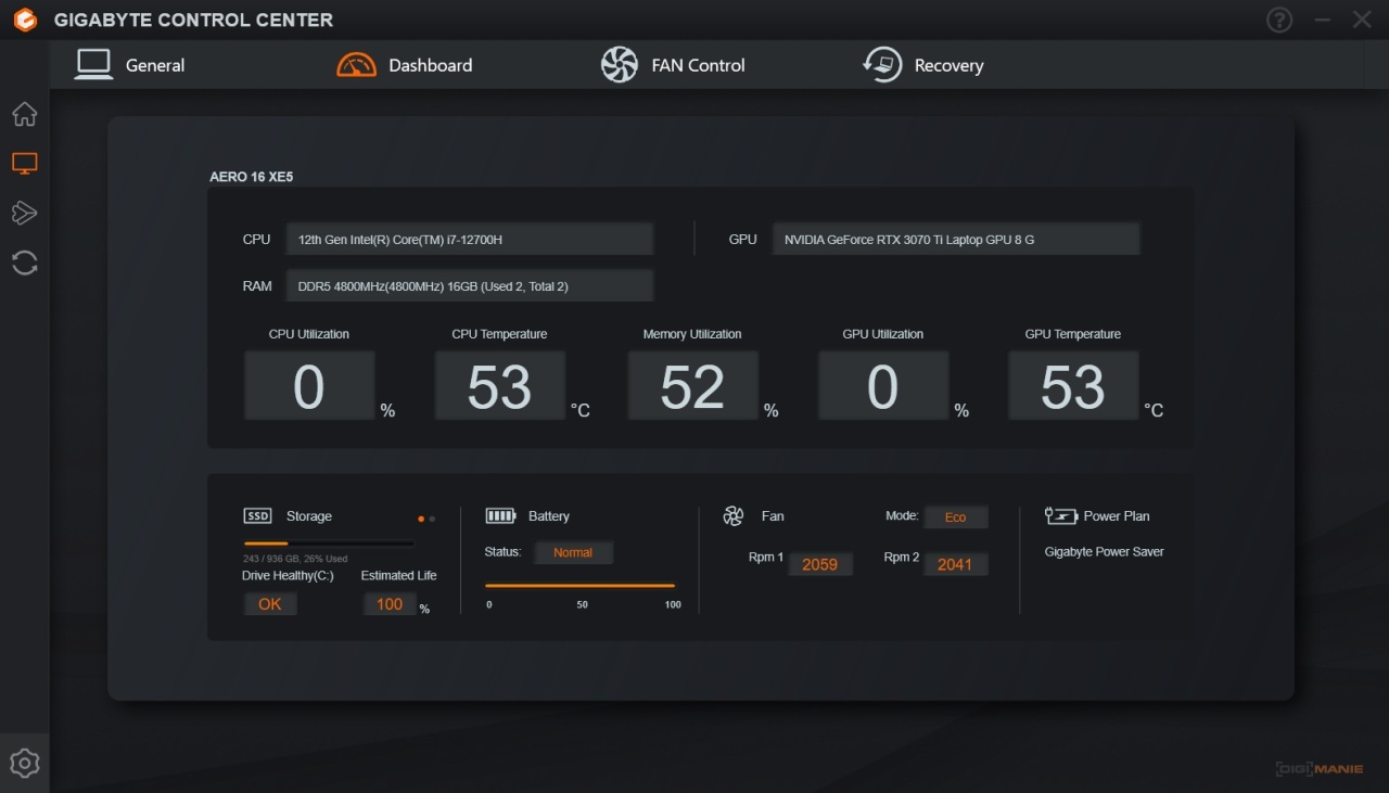 Gigabyte Aero 16 XE5: s panelem AMOLED nejen na práci