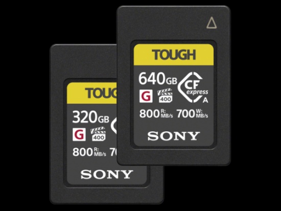 Karty Sony CFexpress Type A Tough nyní s kapacitou až 640 GB