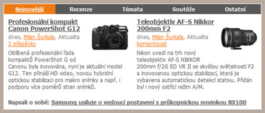Nejnovější změny na Digimanii