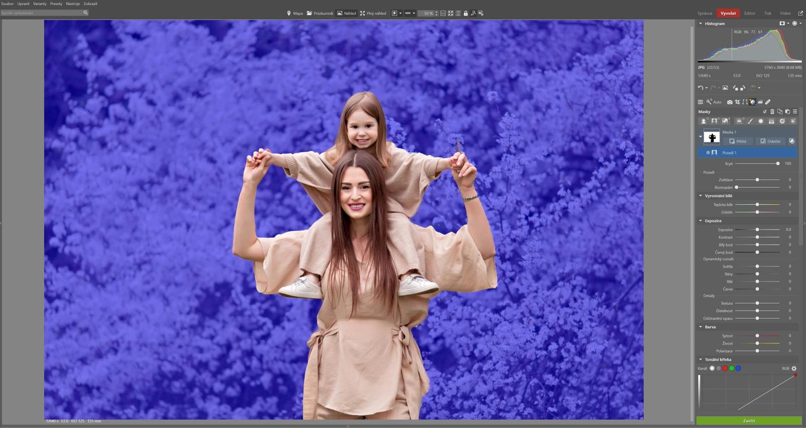 Zoner Photo Studio X přináší AI masky i lepší práci s fotoobrazy