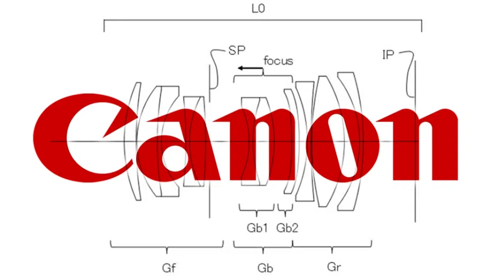 Canon RF 55mm F1.8 patent