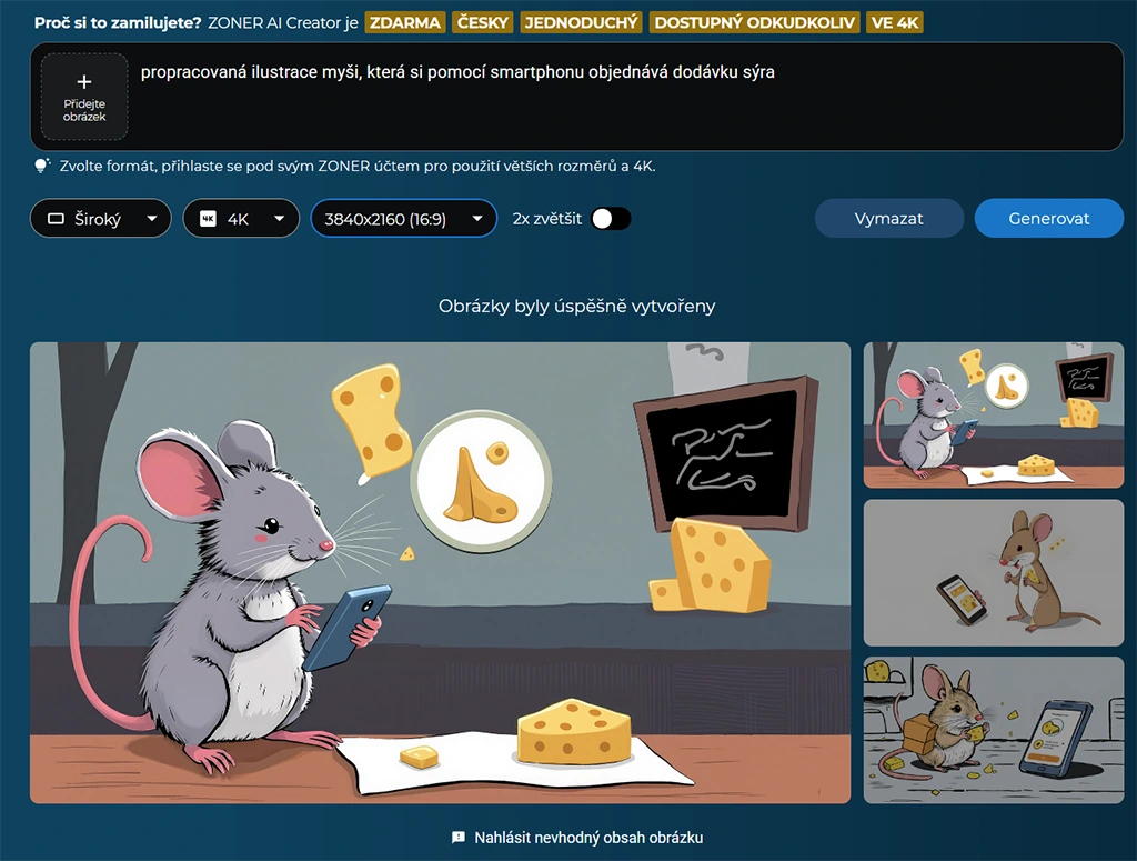 Zoner AI Editor přináší generativní AI pro rychlou tvorbu nových obrázků i úpravy